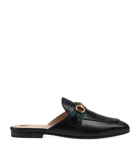 Gucci princetown striped slippers